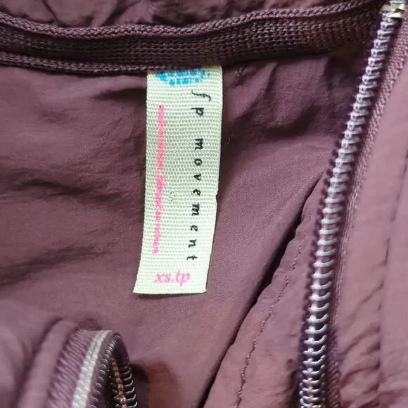 Free People FP Movement Pippa Packable Puffer Jacket XS eggplant - Picture 5 of 8